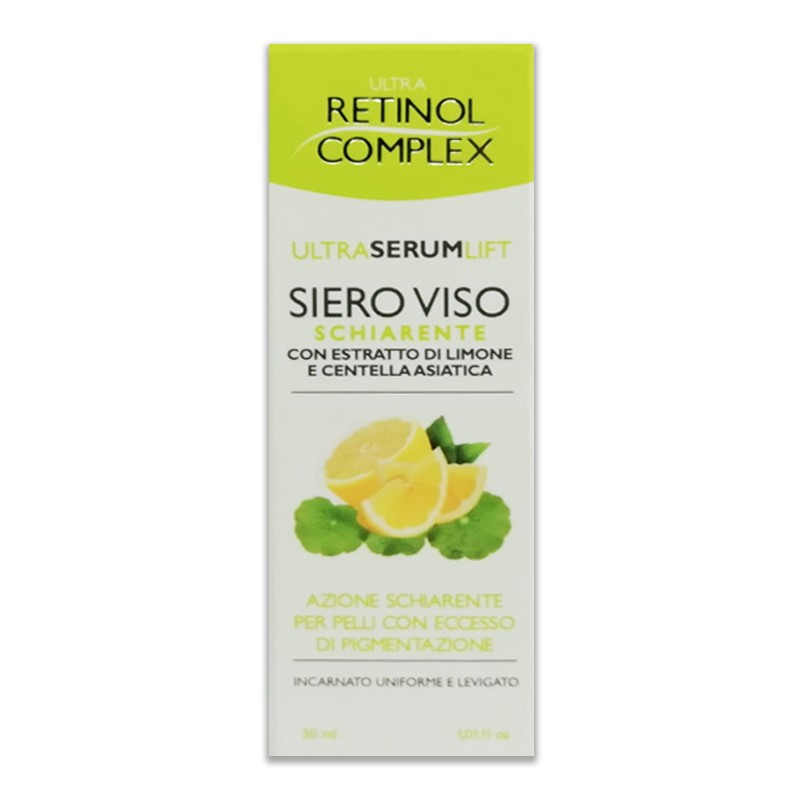 RETINOL COMPLEX SIERO VISO SCHIARENTE A BASE DI LIMONE E CENTELLA ASIATICA 30ml