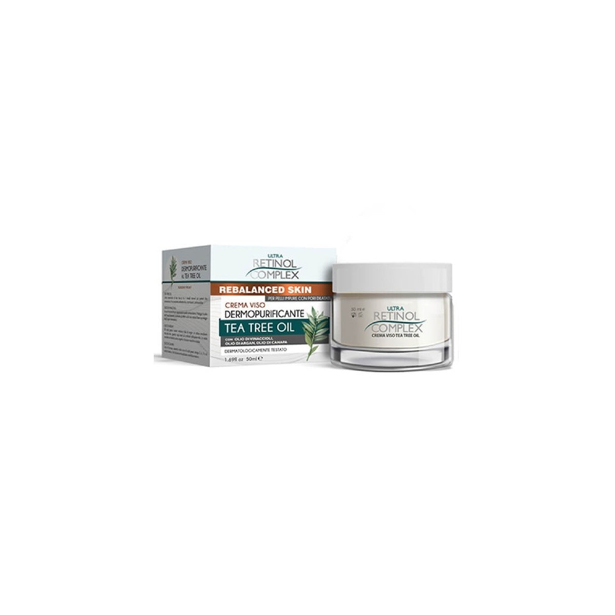 RETINOL COMPLEX REBALANCED SKIN TEA TREE OIL CREMA VISO DERMOPURIFICANTE 50ml
