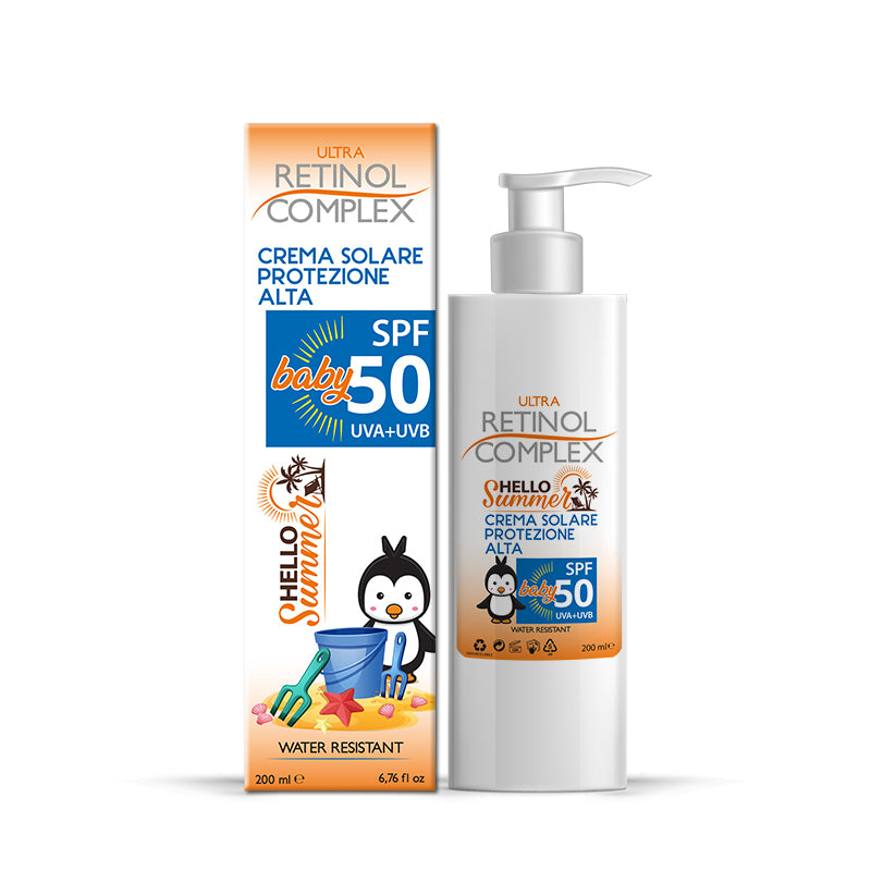 RETINOL COMPLEX CREMA SOLARE BABY PROTEZIONE ALTA 50SPF 200ml