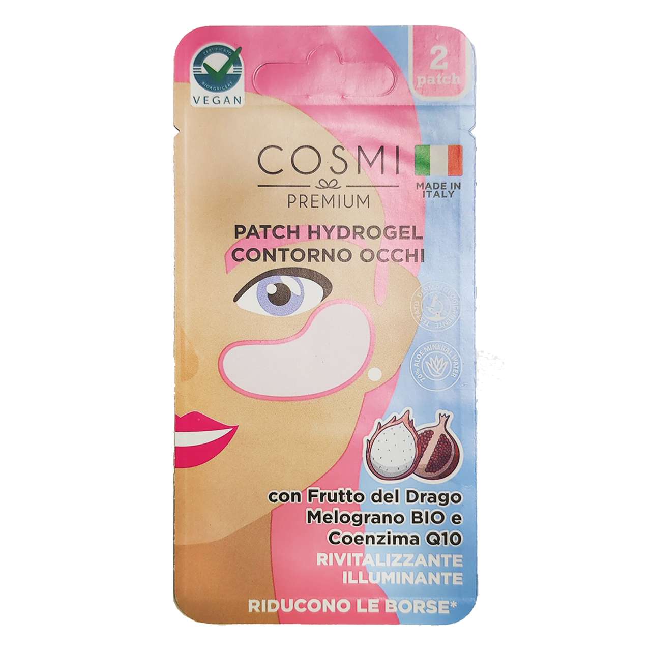 COSMI PATCH CONTORNO OCCHI FRUTTO DRAGO+MELOGRANO BIO