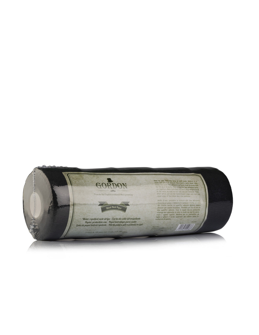 CARTA COLLO NERA 5PZ GORDON