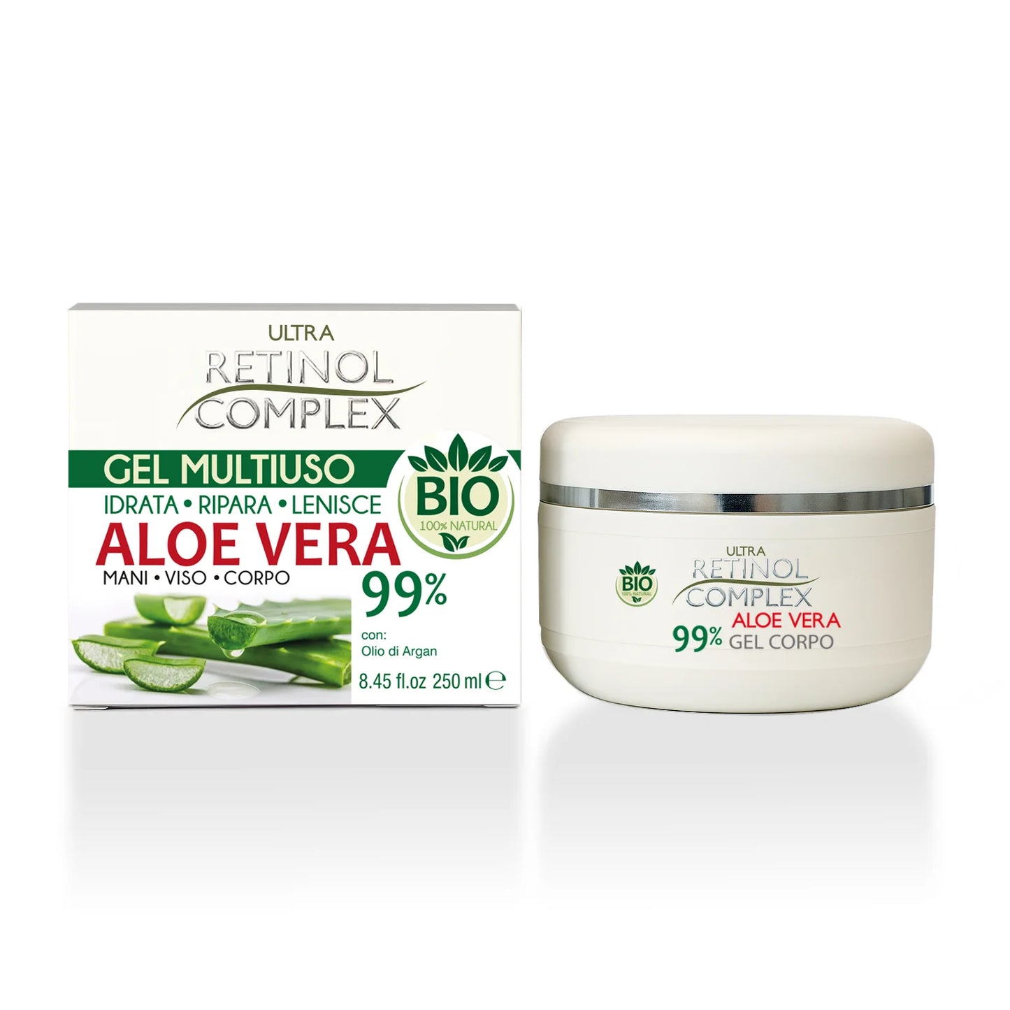 RETINOL COMPLEX GEL MULTIUSO IDRATA RIPARA LENISCE ALOE VERA 250ml