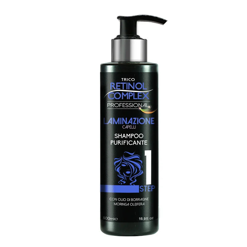 retinol complex laminazione capelli shampoo purificante 500ml