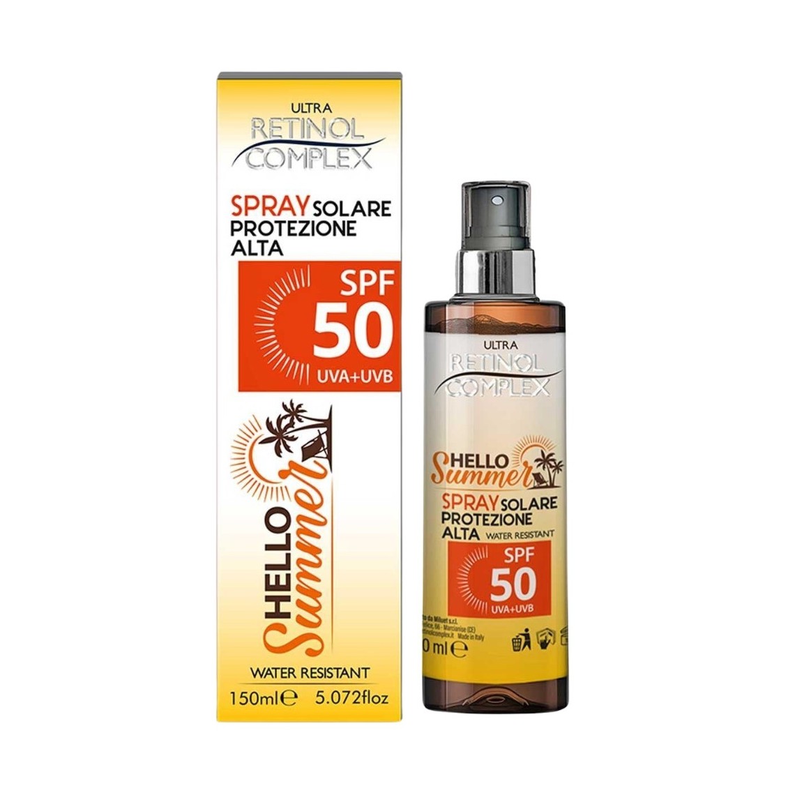Retinol Complex Spray Solare Protezione Alta SPF50 150ml