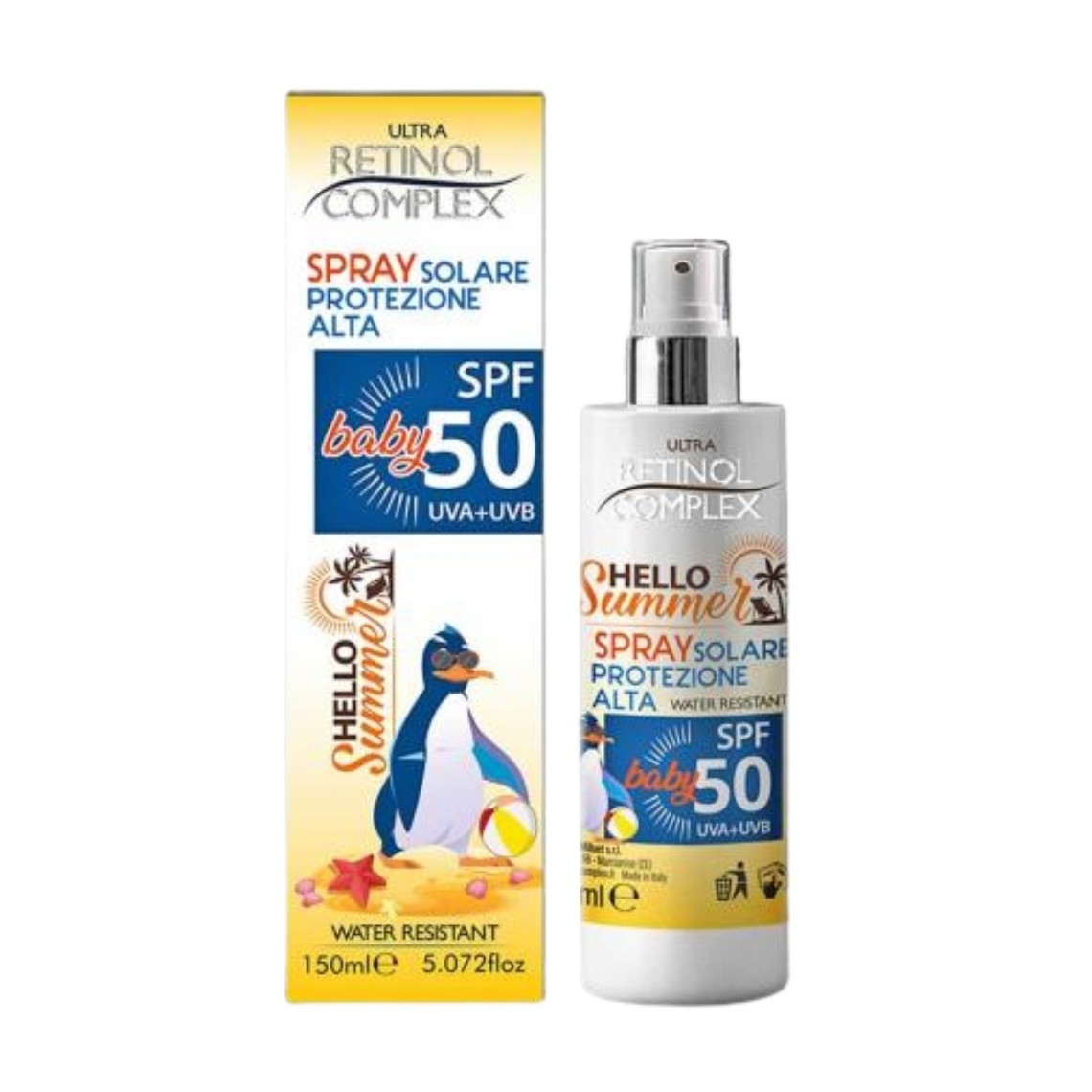 Retinol Complex Spray Solare Protezione Alta SPF50 Baby 150ml