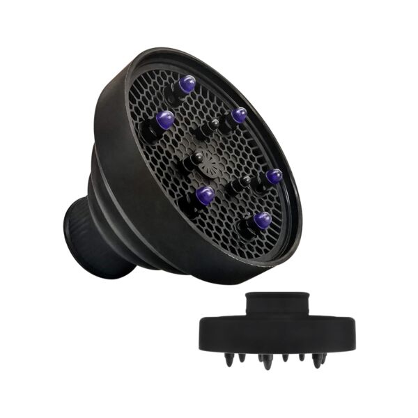 SALONXPRO DIFFUSORE RICHIUDIBILE IN SILICONE NERO