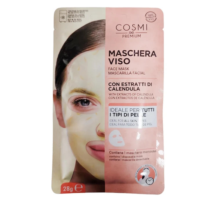 COSMI MASCHERA VISO IN TESSUTO PETALI DI CALENDULA