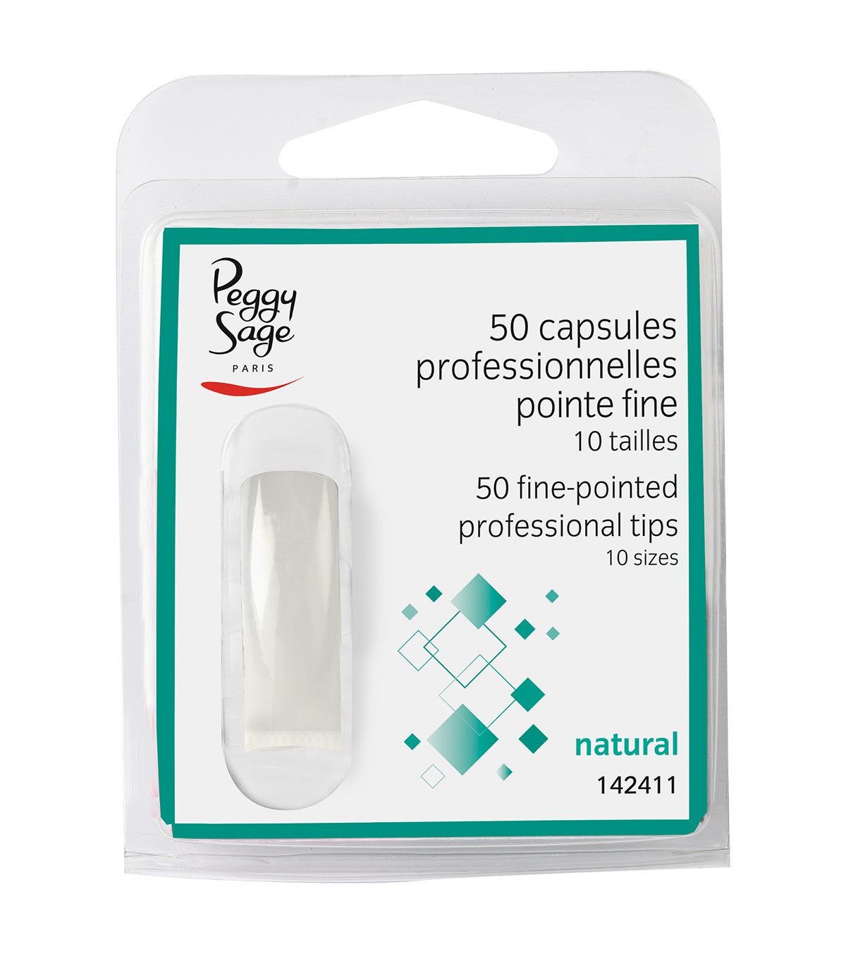 50 CAPSULE PROF PUNTA FINE 10 MISURE PEGGY SAGE ART.142411