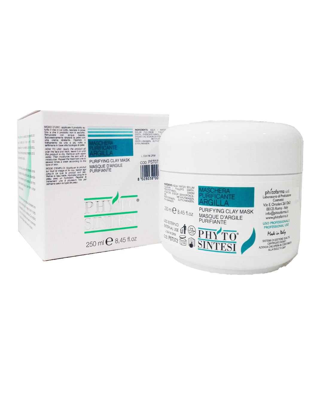 MASCHERA PURIFICANTE ARGILLA 250ml PHYTOSINTESI