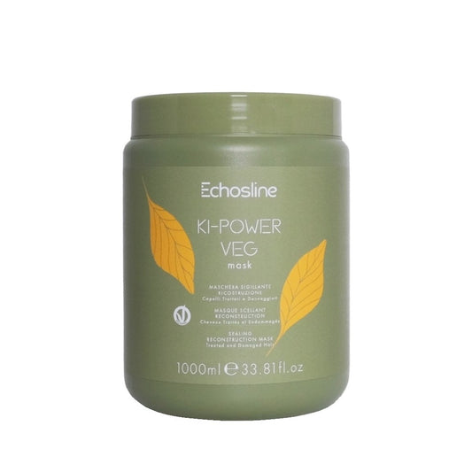 KI POWER VEG MASCHERA RICOSTRUZIONE CAPELLI DANNEGGIATI 1kg ECHOS LINE