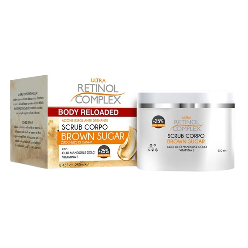 RETINOL COMPLEX BODY RELOADED SCRUB CORPO ZUCCHERO DI CANNA 250ml