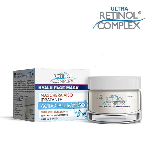 RETINOL COMPLEX HYALU FACE MASK MASCHERA VISO IDRATANTE ACIDO JALURONICO 50ml