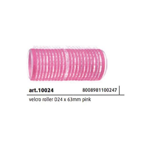 BIGODINO ADESIVO VELCRO D24 ROSA 12pz