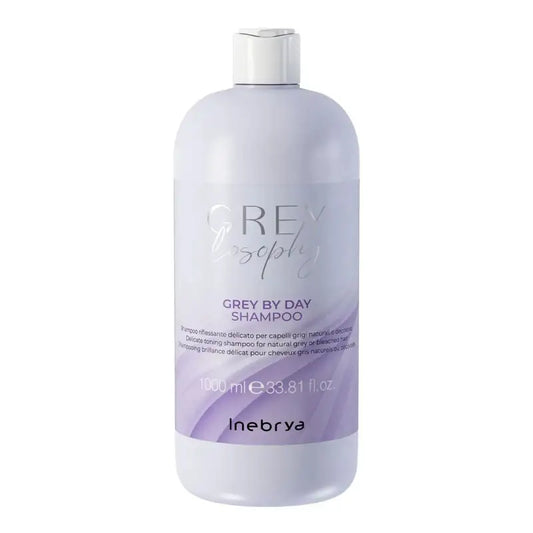 Inebrya Grey By Day Shampoo riflessante capelli grigio decolorati 1l