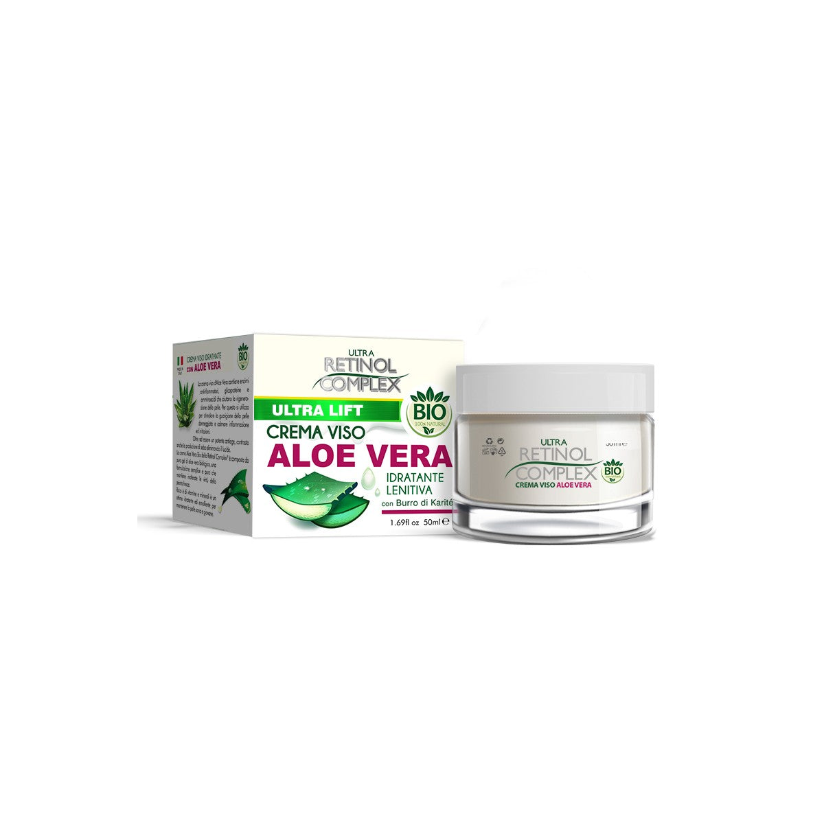 RETINOL COMPLEX ULTRA LIFT CREMA VISO IDRATANTE IDRATANTE LENTIVA ALOE VERA 50ml