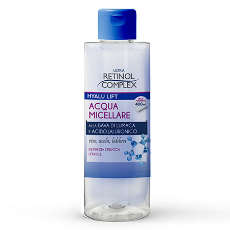 Retinol Complex hyalu lift Acqua Micellare bava di lumaca e jaluronico 400ml