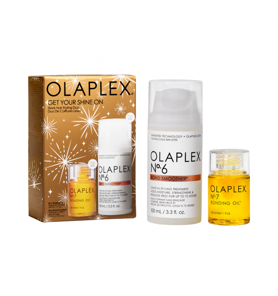 COFANETTO OLAPLEX CAPELLI DANNEGGIATI GET YOUR SHINE ON N.6 + N.7