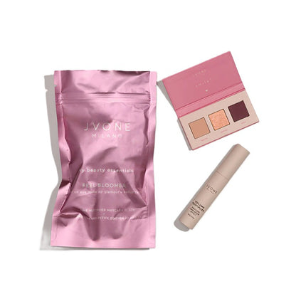 JVONEMY BEAUTY ESSENTIALS FEEL BLOOMER MASCARA VOLUME + PALETTE OMBRETTI