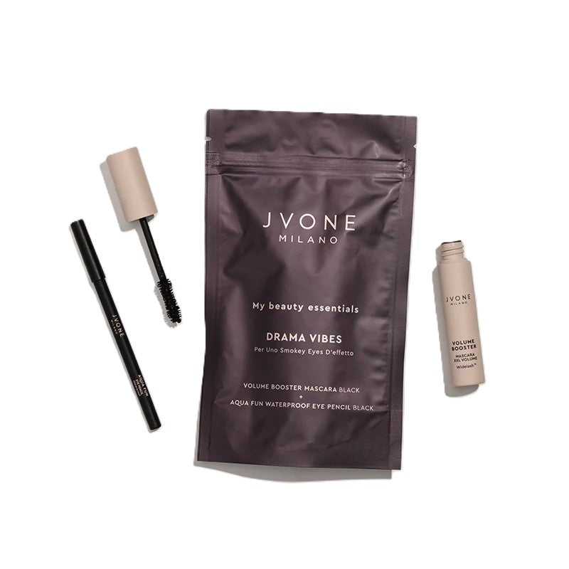 JVONEMY BEAUTY ESSENTIALS DRAMA VIBES  MASCARA VOLUME + MATITA OCCHI WATERPROOF