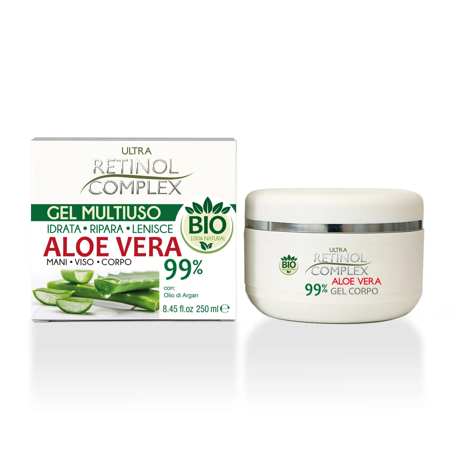 RETINOL COMPLEX GEL MULTIUSO IDRATA RIPARA LENISCE ALOE VERA 250ml