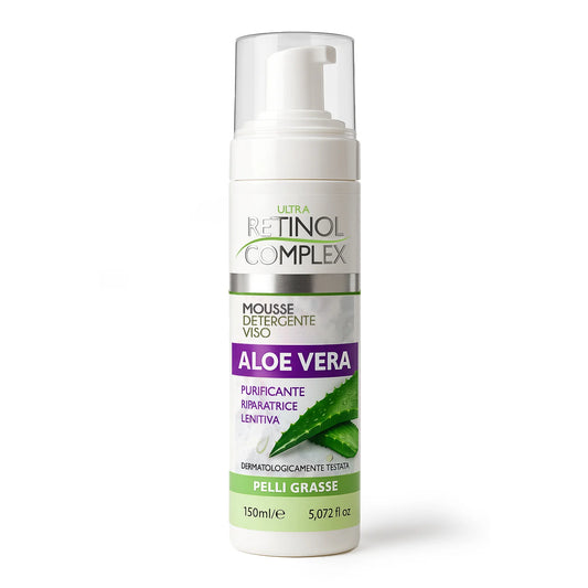 RETINOL COMPLEX MOUSSE DETERGENTE VISO ALOE VERA PELLI GRASSE 150ml