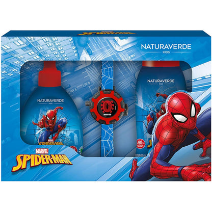 SPIDERMAN CONFEZIONE DOCCIA SHAMPOO + SAPONE MANI  + PROIETTORE OROLOGOIO