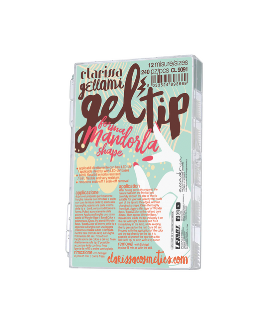 GEL TIP GELLAMI MANDORLA CORTA CLARISSA NAILS 12 MISURE 240pz
