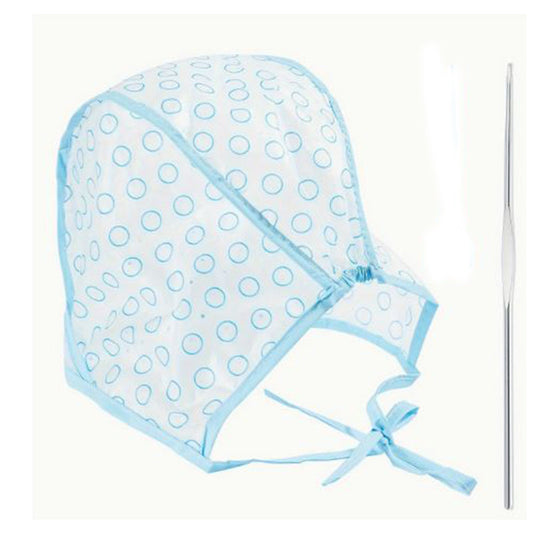 salon pro cuffia meches capelli in pvc con uncinetto