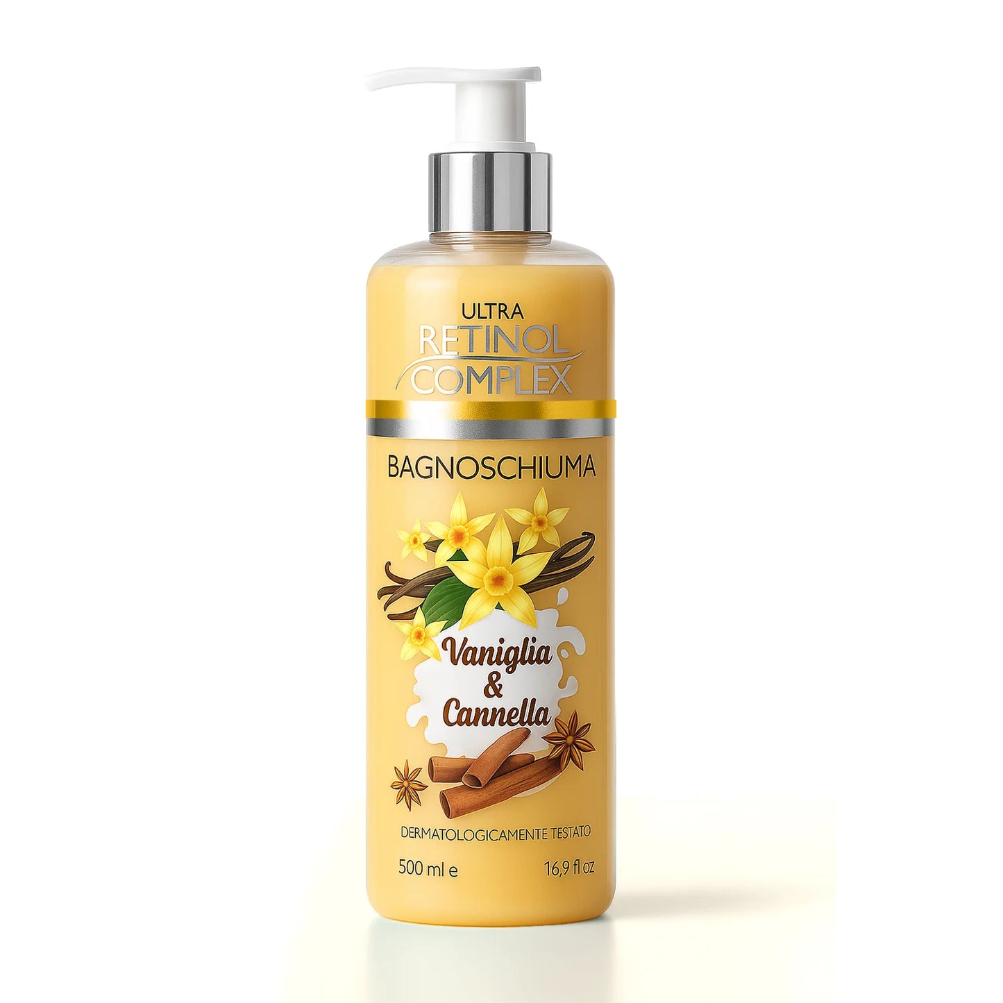 RETINOL COMPLEX ULTRA BAGNOSCHIUMA VANIGLIA E CANNELLA 500ml