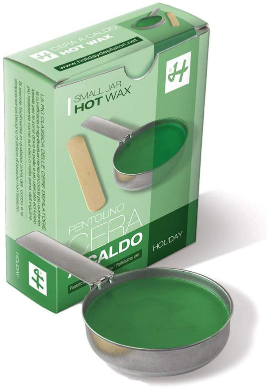 CERA A CALDO IN PENTOLINO CLOROFILLA VERDE HOLIDAY 120ml