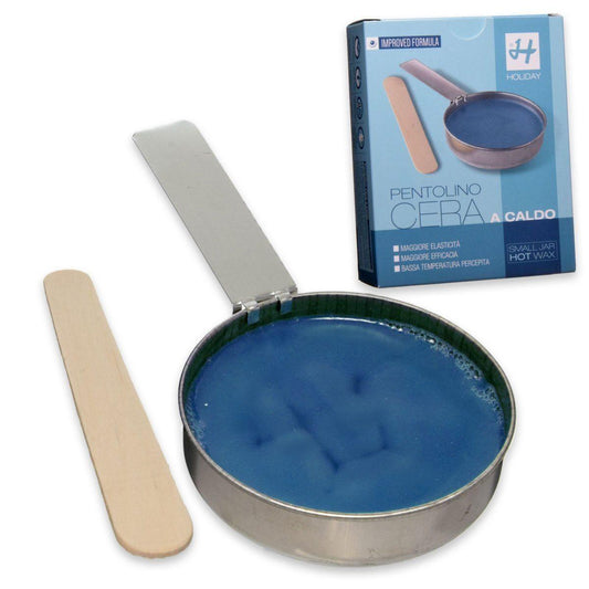 CERA A CALDO IN PENTOLINO AZULENE AZZURRO HOLIDAY 120ml