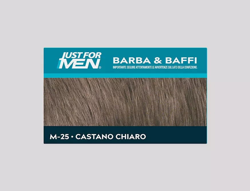 JUST FOR MEN Kit Colorazione Senza Ammoniaca per Barba e Baffi