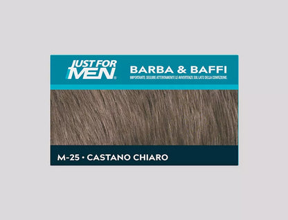 JUST FOR MEN Kit Colorazione Senza Ammoniaca per Barba e Baffi