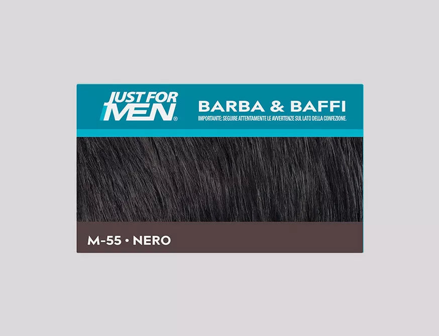 JUST FOR MEN Kit Colorazione Senza Ammoniaca per Barba e Baffi