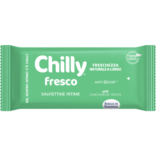 Chilly Fresco 12 Salviettine Intime Rinfrescanti Bio Gel