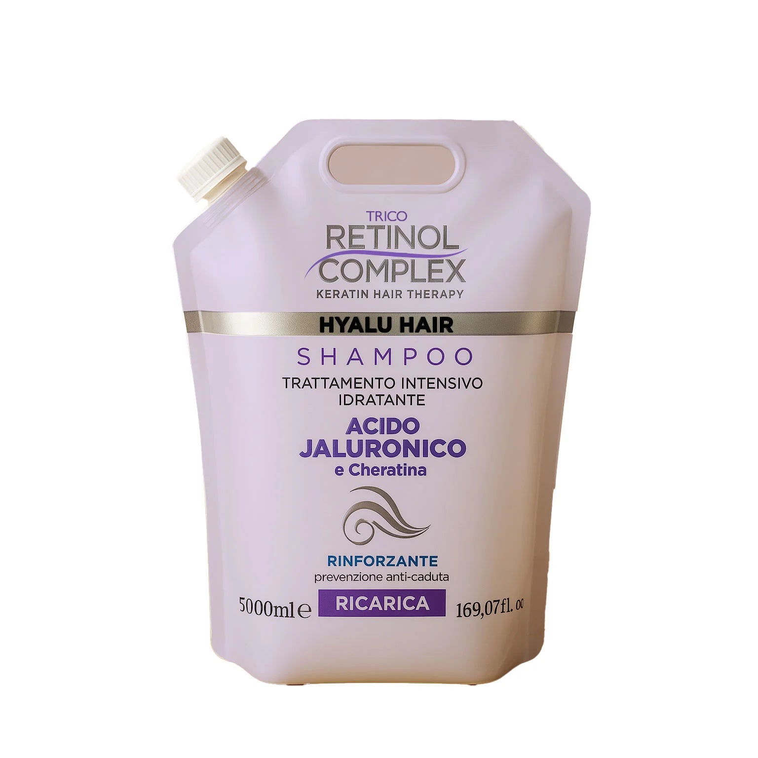 Retinol Complex Shampoo Rinforzante alla Cheratina e Jaluronico Ricarica 5l