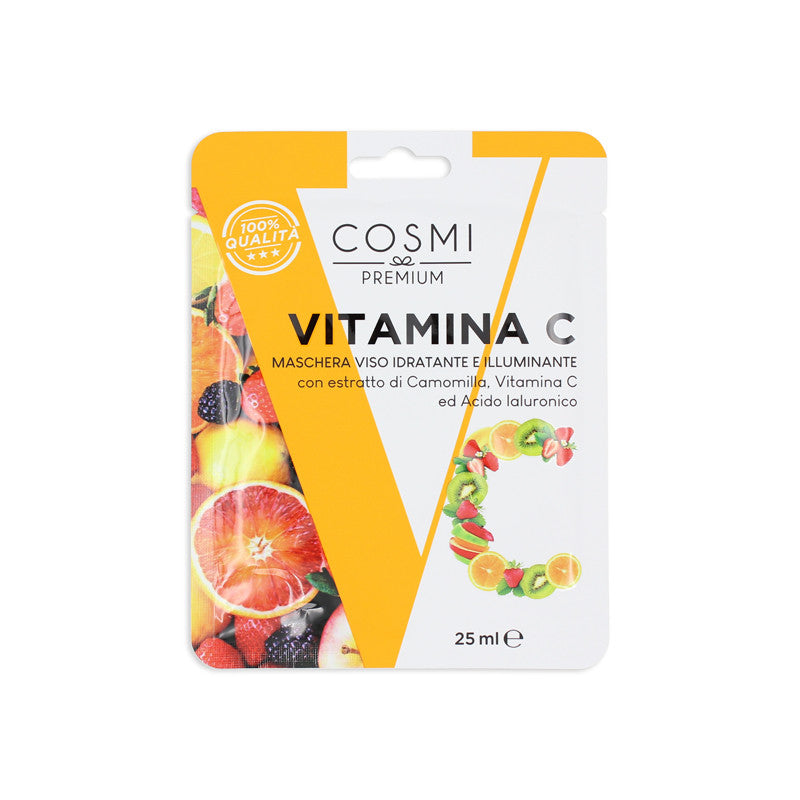 COSMI MASCHERA VISO IN TESSUTO CON VITAMINA C 25ml