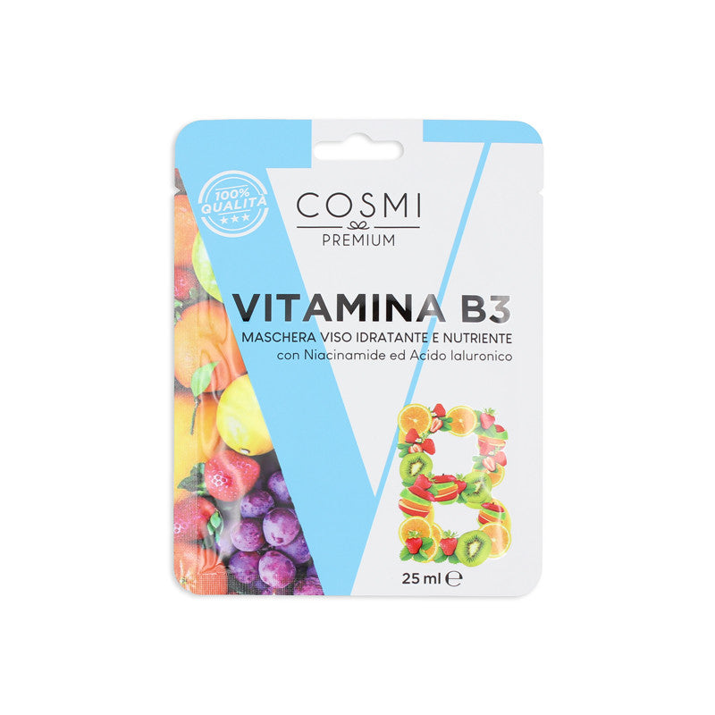 COSMI MASCHERA VISO IN TESSUTO CON VITAMINA B3 25ml