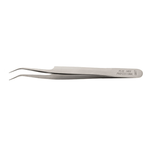 UNIQUE PINZA EXTENSION CIGLIA CURVA UNCINO ACCIAIO INOX