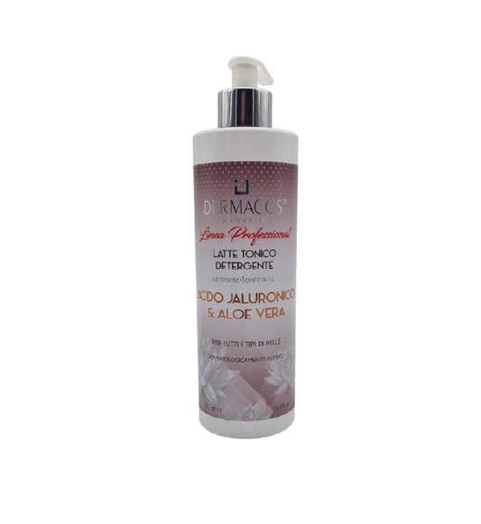 LATTE TONICO DETERGENTE ACIDO JALURONICO E ALOE VERA 500ml