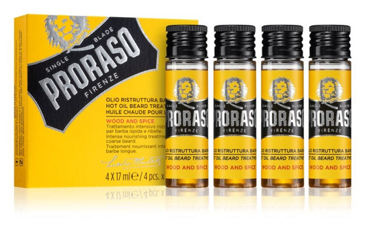 PRORASO OLIO RISTRUTTURANTE BARBA WOOD AND SPICE 4X17ml