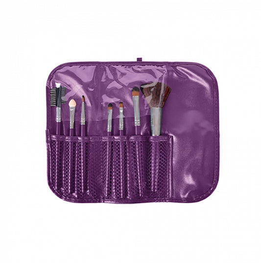 SET 7 PENNELLI MAKE UP CON ASTUCCIO VIOLA