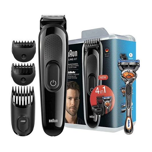 BRAUN RASOIO REGOLABARBA STYLING KIT 4pz