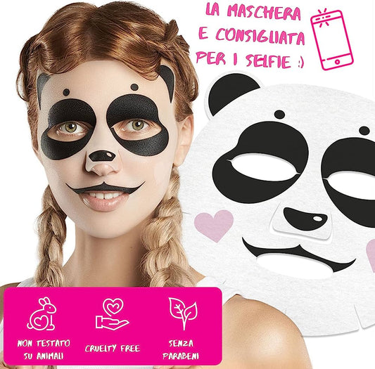 MASCHERA PANDA VISO RASSODANTE ESTRATTO DI CACTUS E ACIDO IALURONICO