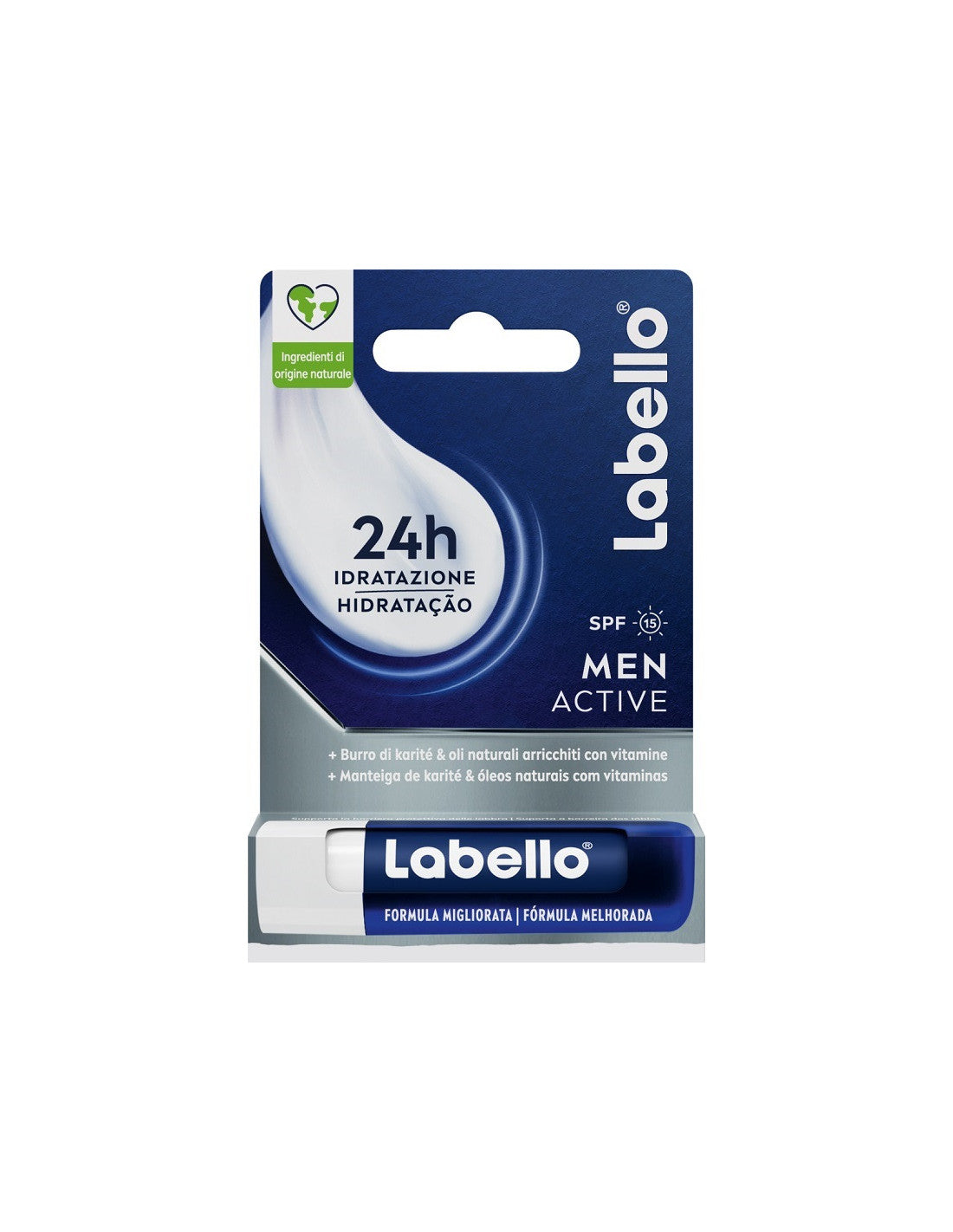 LABELLO BURRO CACAO FOR MEN 24H